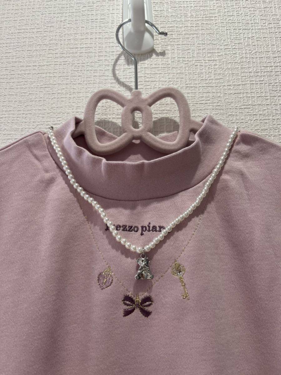 mezzo piano junior抗菌・消臭プチハイネック長袖Tシャツ150サイズ_画像5