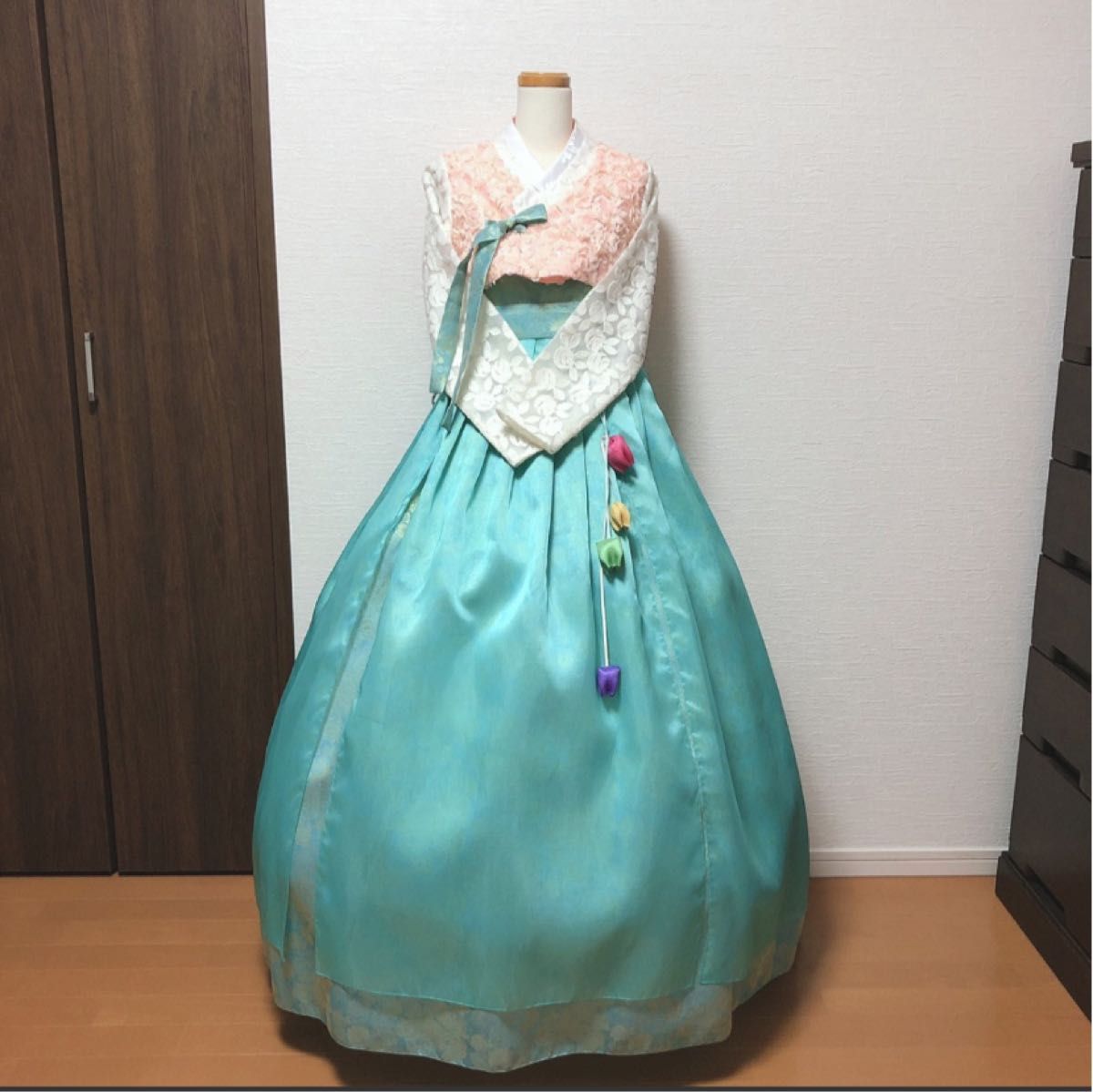 65%OFF！！  美品　レディース　9～11号サイズ　韓服　チマチョゴリ