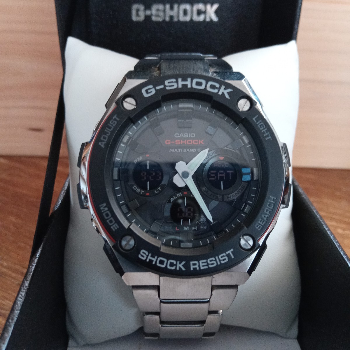 超熱 【電波ソーラー】G-STEEL「GST-W100D」G-SHOCK CASIO マルチ