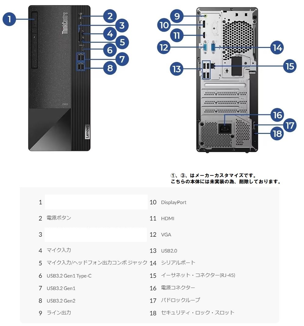 領収書可】超高速(32GBメモリ) Lenovo ThinkCentre neo 50t Core 領収書可】超高速(32GBメモリ) Lenovo ThinkCentre neo 50t Core