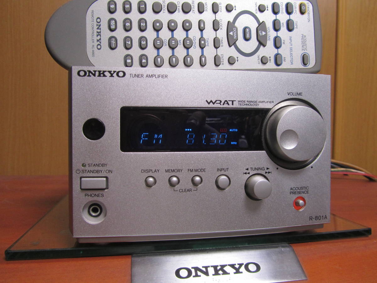 新版 ONKYO R-801A 動作良好 リモコン付 ONKYO - fishtowndistrict.com