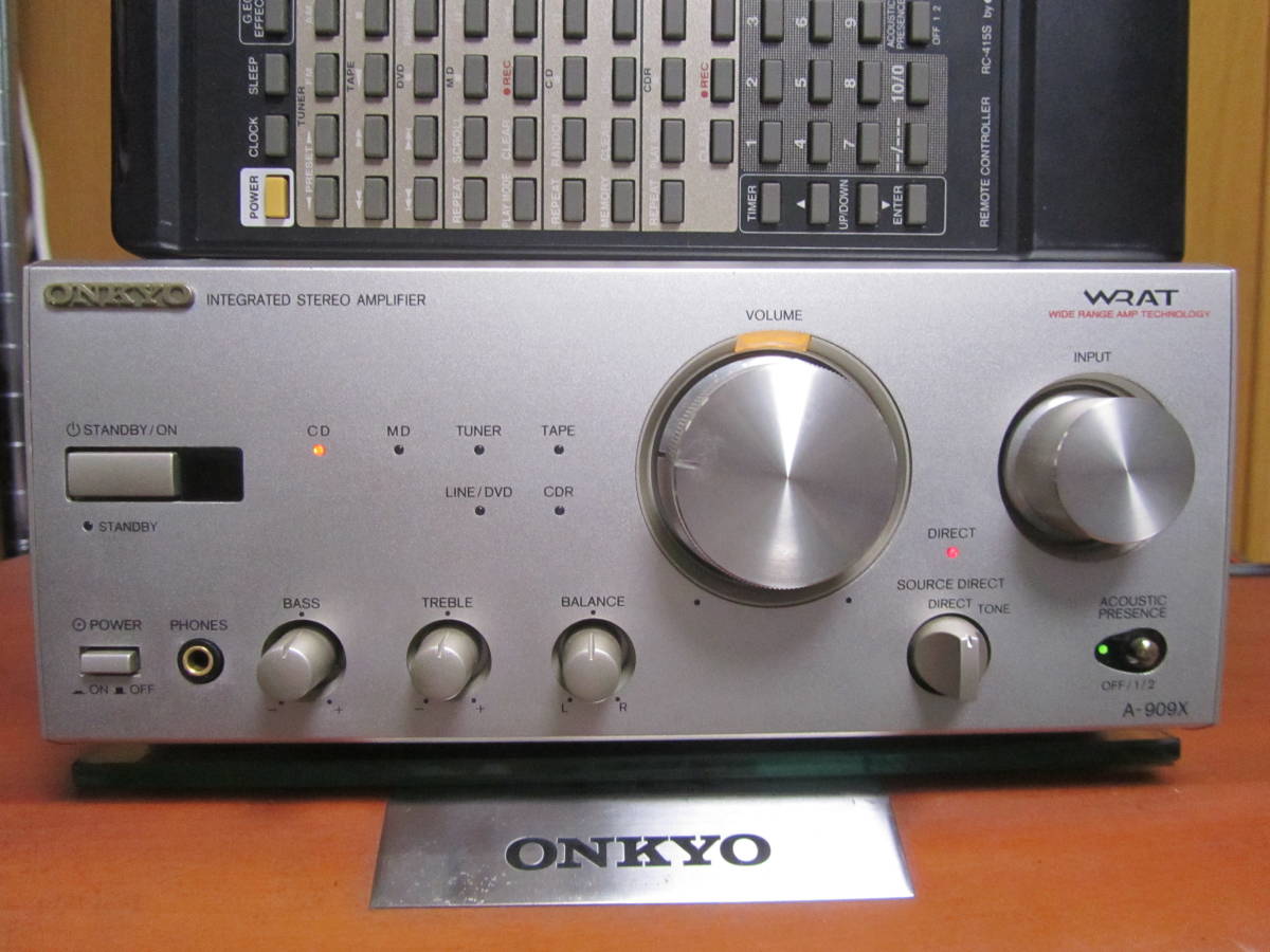 おすすめ 【最上級機】ONKYO A-909X 動作・状態良好 元箱・取説