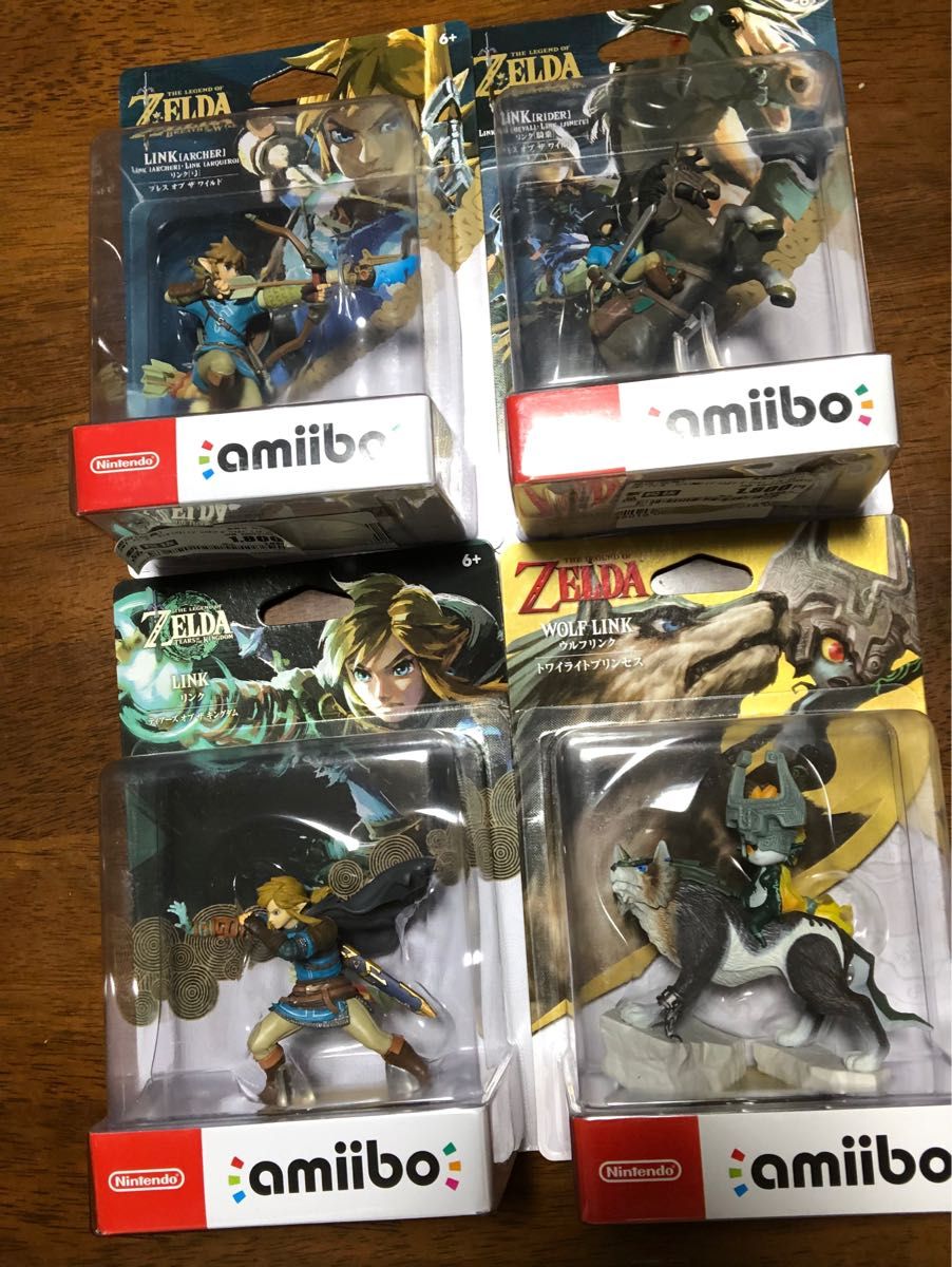 amiibo ゼルダの伝説　ティアーズオブザキングダム　ブレスオブザワイルド　リンク　ウルフリンク　セット　ニンテンドースイッチ