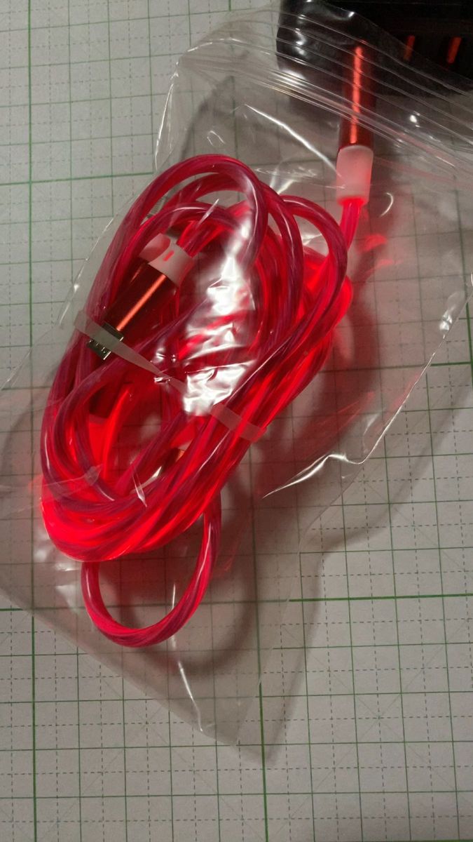 光る 充電ケーブル Lightning Type-C MicroUSB 充電コード約110cm 3in1