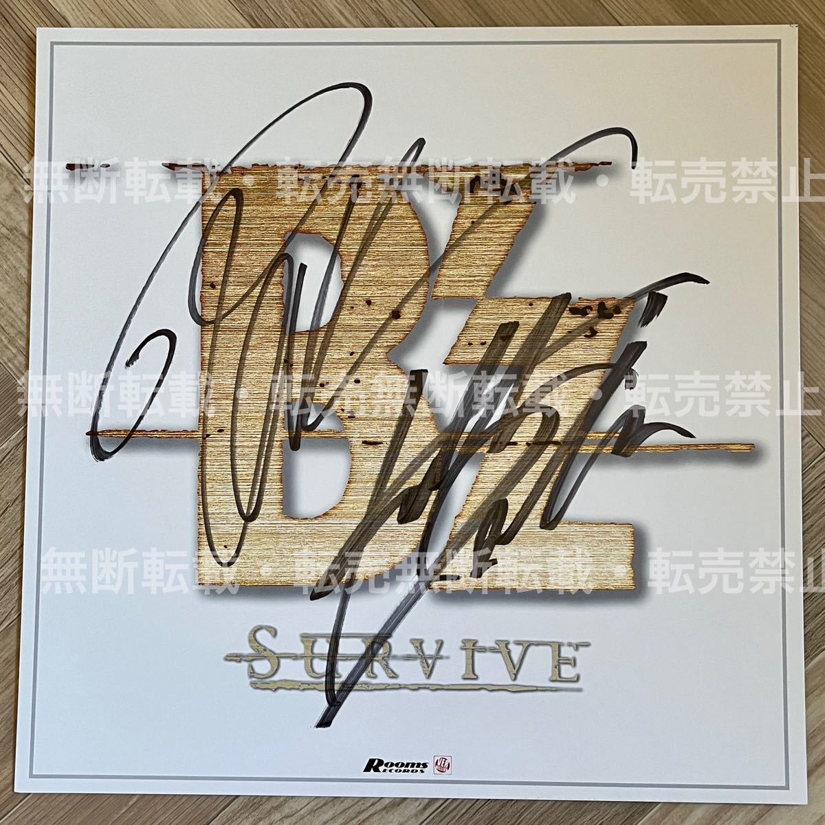 B'z 直筆 サイン色紙☆B'z LIVE-GYM '98 SURVIVE ☆貴重☆美品☆オマケ