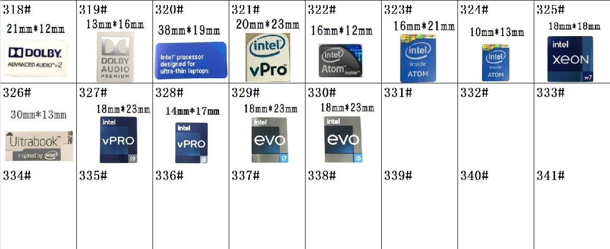 08# 初代目【CORE i5】エンブレムシール  ■21*16㎜■ 条件付き送料無料の画像10