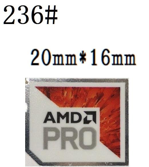 236# 【AMD PRO】エンブレムシール　■20*16㎜■ 条件付き送料無料_画像1