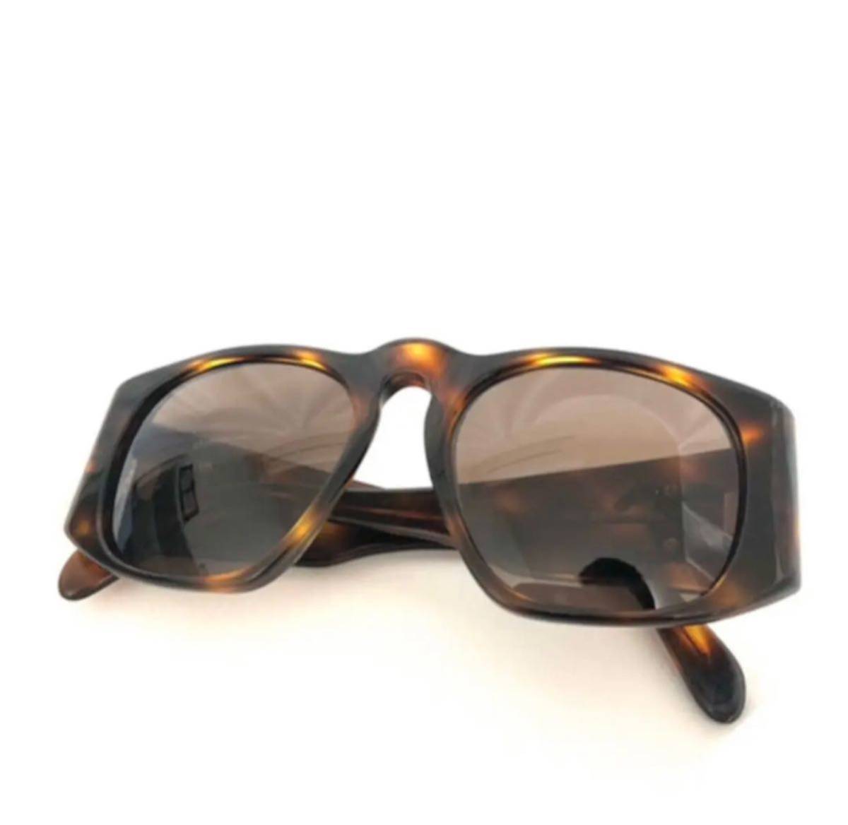  Chanel CHANEL here Mark Logo sunglasses Brown tea 01451 91235 tortoise shell style CC Gold metal fittings here Mark used 