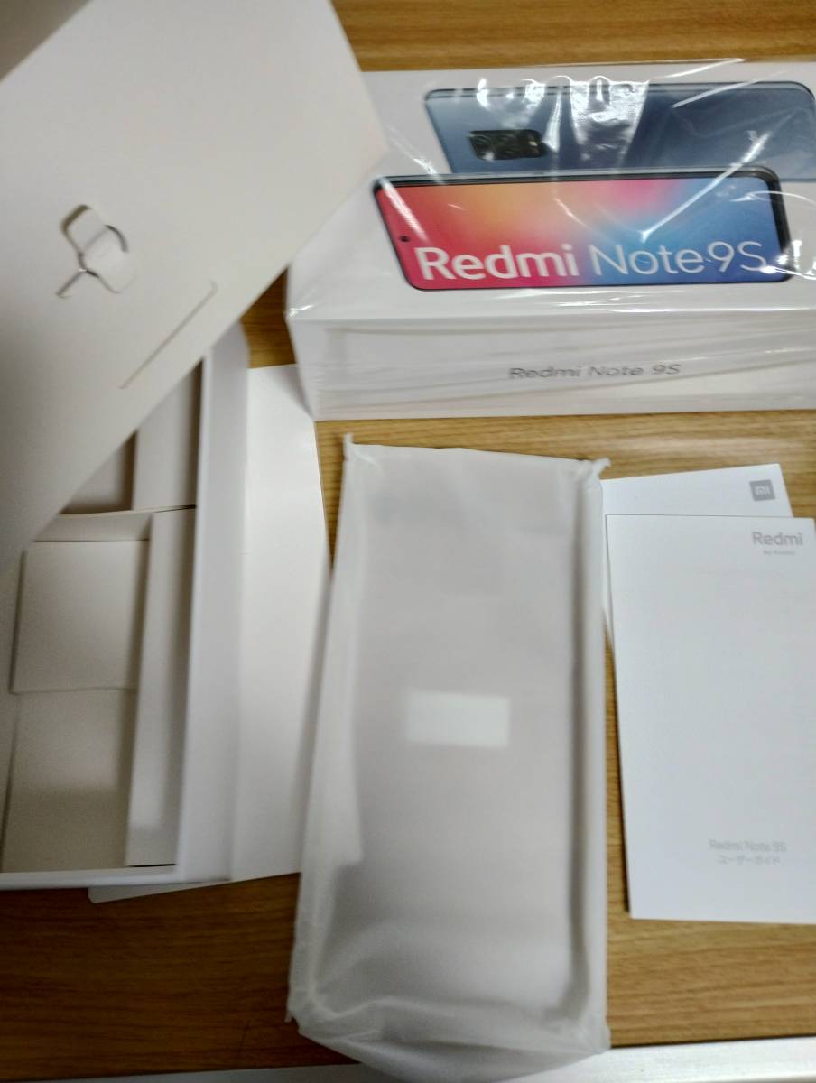 ジャンク品】Xiaomi Redmi note 9s メモリ4GB ストレージ64GB グレイ