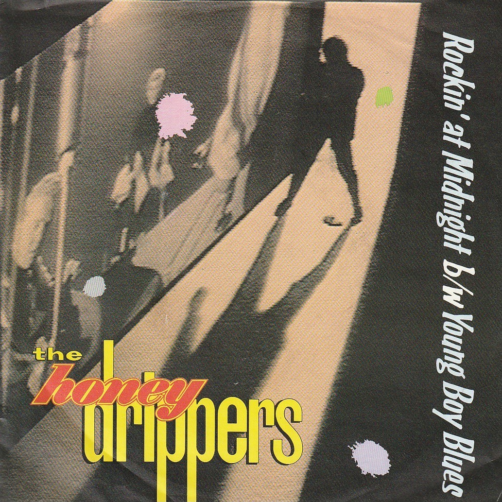 ドイツ盤 7インチ THE HONEYDRIPPERS ROCKIN' AT MIDNIGHT YOUNG BOY BLUES ★GER. ORIG 7inch★799 686-7 LED ZEPPELIN_画像1