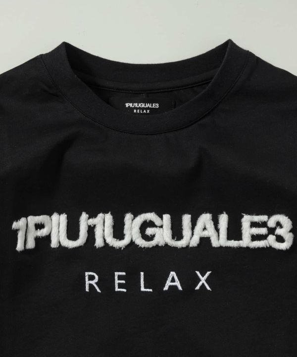 1PIU1UGUALE3 RELAX ウノピゥウノウグァーレトレ リラックス ボアロゴ刺繍ロングTシャツ 長袖 ロンT tシャツ メンズ カットソー LEON L_画像7