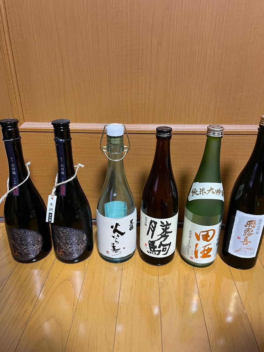 日本酒 空瓶 プレミアム 22本 而今、新政、黒龍、飛露喜、勝駒、田酒など