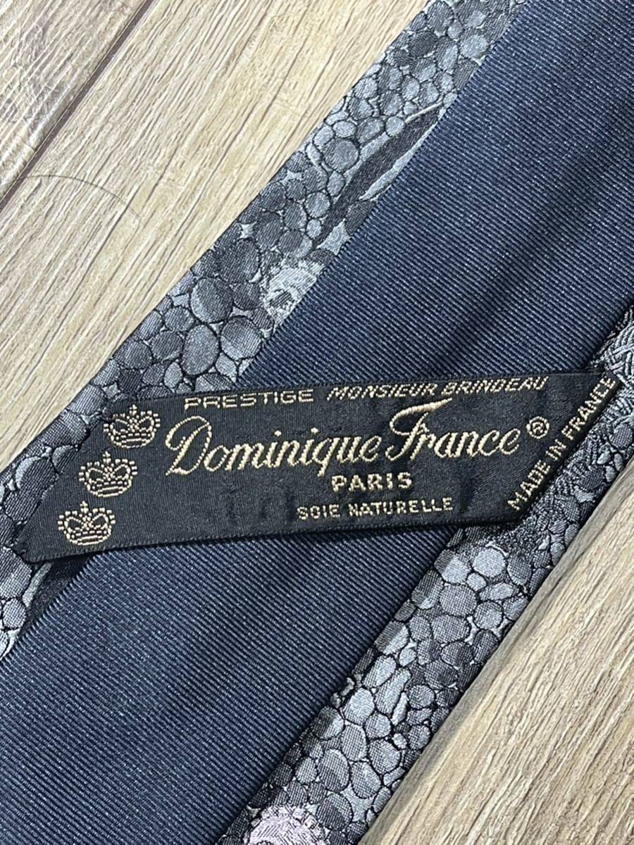 最高峰 新品未使用 ″Dominique France″ ドミニクフランス クラウン 刺繍 ブランドネクタイ 309146の画像4