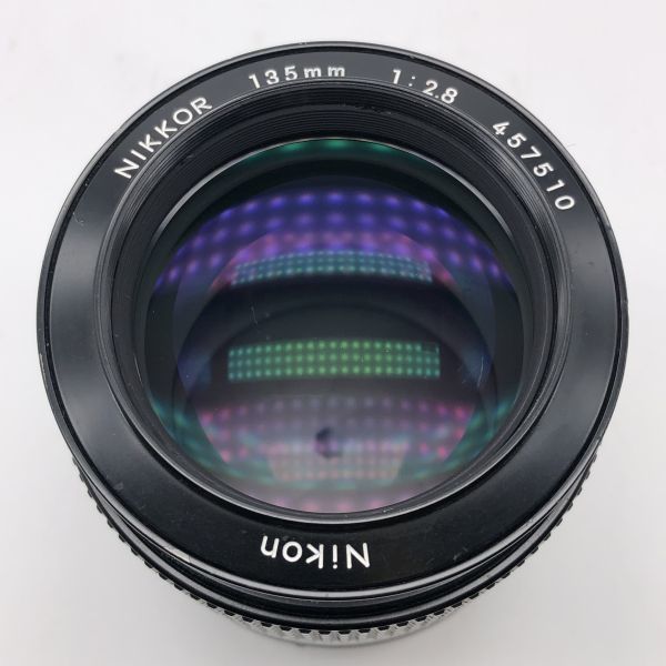 6w8 Nikon NIKKOR 135mm 1:2.8【商品説明必読】ニコン ニッコール レンズ カメラ 単焦点レンズ レトロ 写真 撮影 1000~_画像2