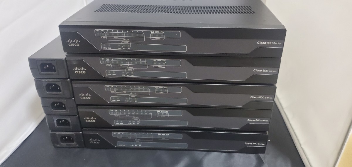 5台セット Cisco C891FJ-K9 C891F 800 Series 動作確認済、AC