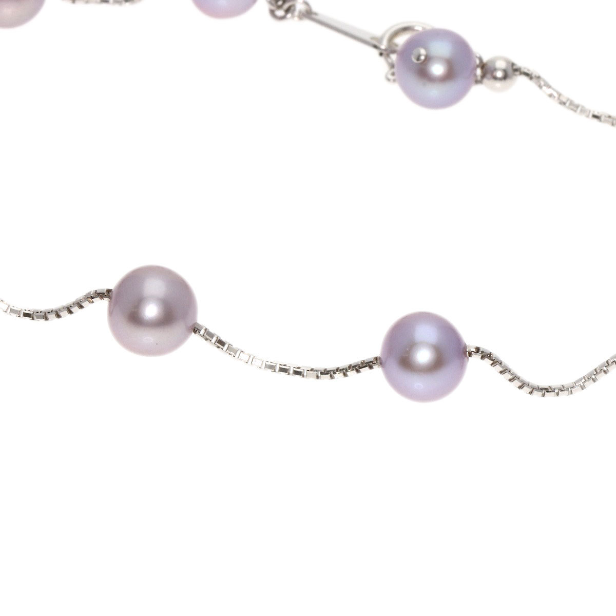 TASAKItasaki station fresh water pearl pearl bracele K18 white gold lady's used 