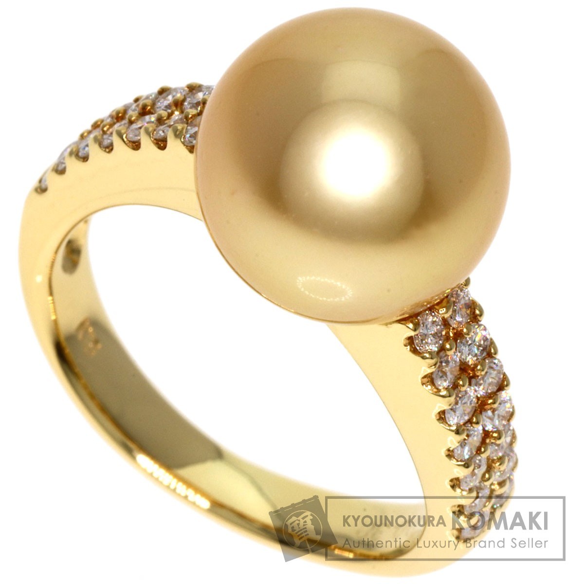 K18 イエローゴールド 真珠 パール ＃12 総重量2.23g リング 指輪 