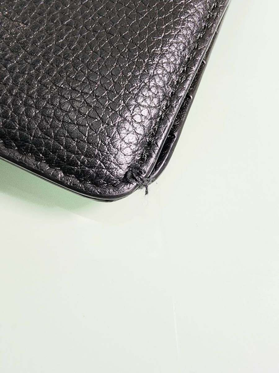 美品 DIOR ディオール 長財布 バーティカルウォレット レザー ブラック