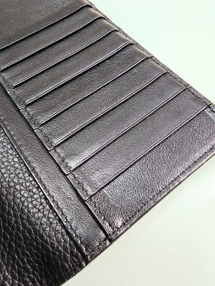 美品 DIOR ディオール 長財布 バーティカルウォレット レザー ブラック