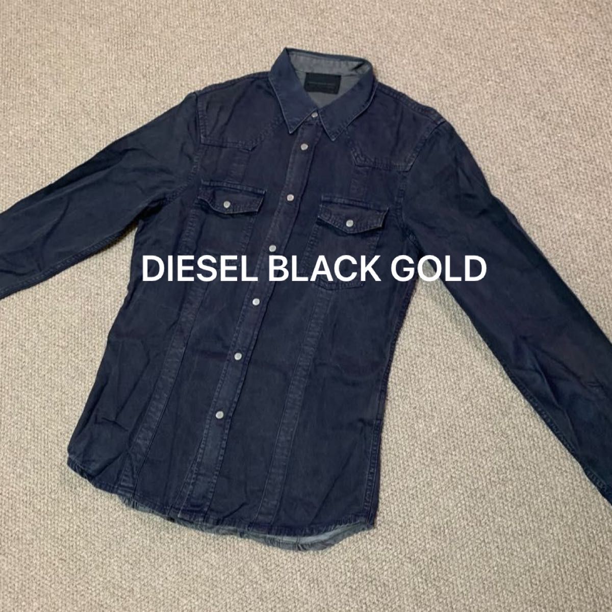 ディーゼルブラックゴールド DIESEL BLACK GOLD ウエスタンシャツ 長袖シャツ 46 