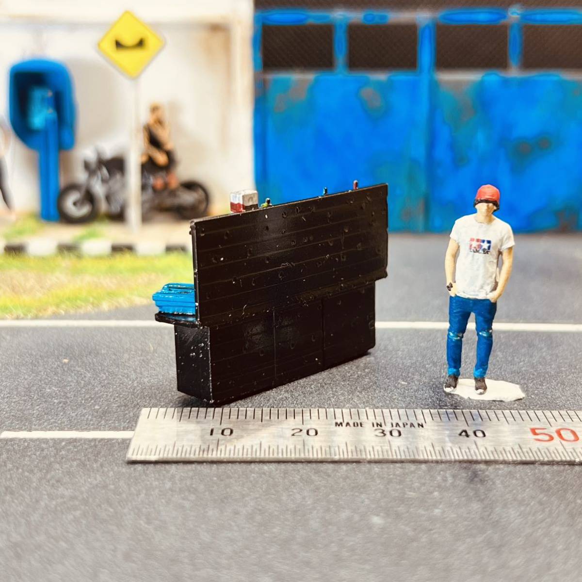 [MC-082]1/64 scale Work bench figure miniature geo llama minicar MINI GT LBWK Tomica Mattel not yet sale in Japan 
