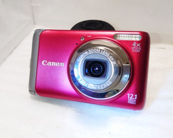 美品！☆Cano ☆PowerShot☆A3100 IS☆レッド☆付属品完備！-