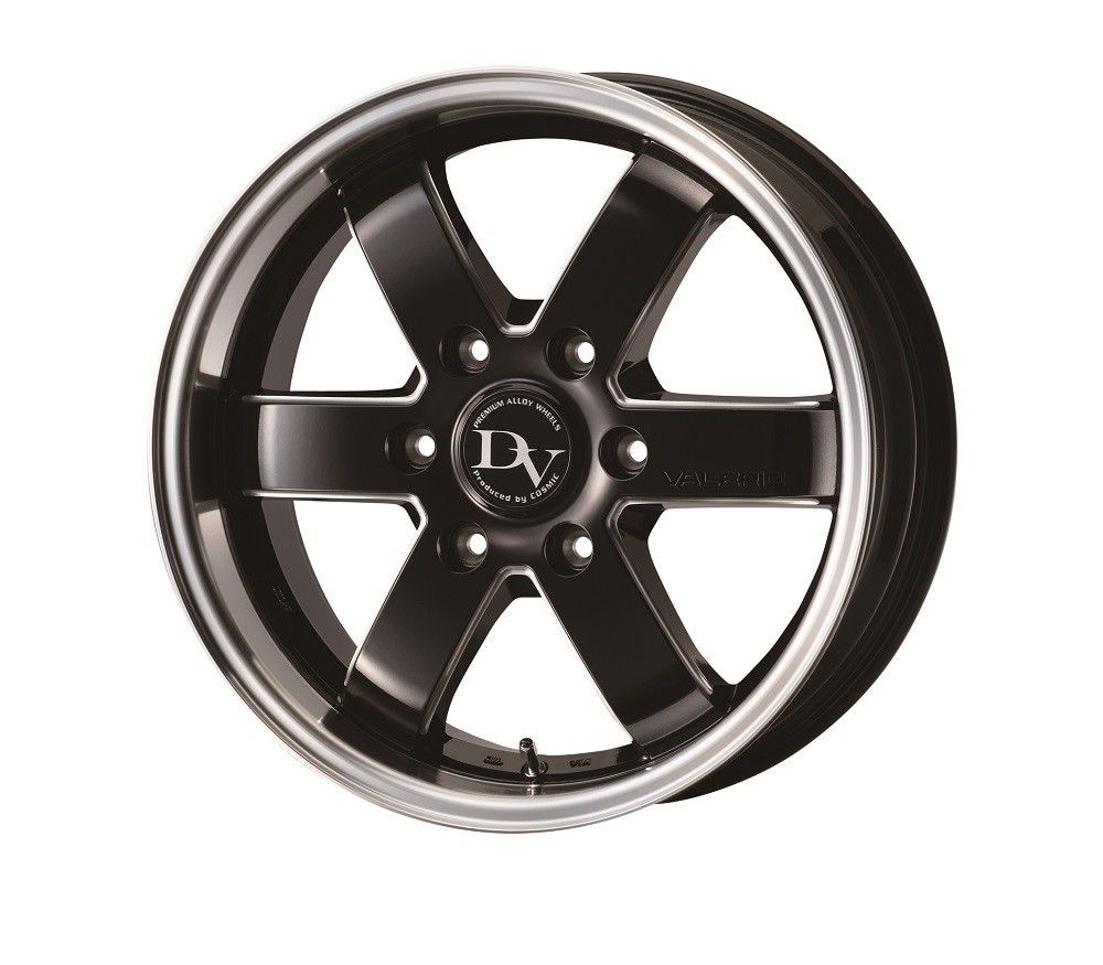 ハイエース COSMIC DIAVOLETTO VALERIO 17x6.5 +38 6H-139.7 BKSM ナスカー 215/60R17 200系 17インチ ホイール タイヤ