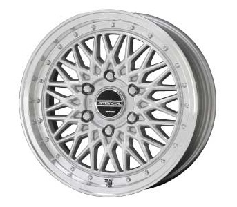 ハイエース KYOHO シュタイナー FTX 17x6.5 +38 サテンシルバー/リムポリッシュ グッドイヤー ナスカー 215/60R17 200系_画像1