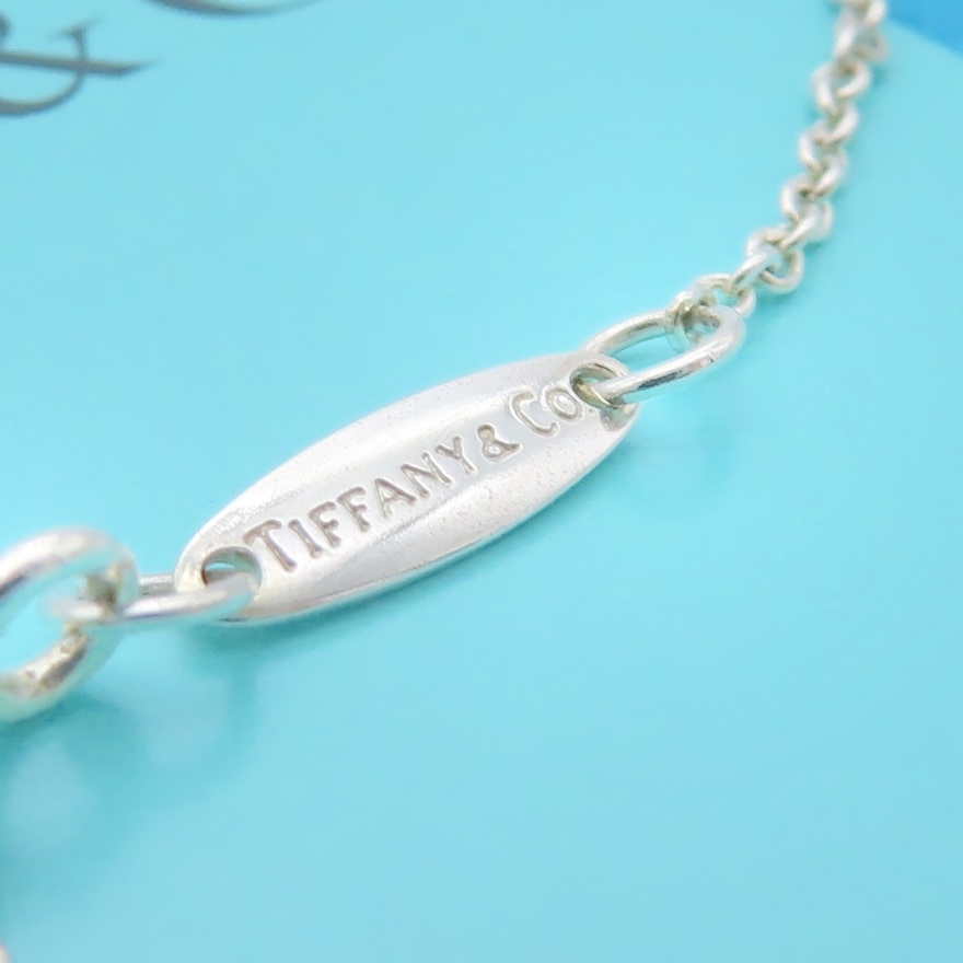 【送料無料】 美品 Tiffany&Co. ティファニー 1P ピンク サファイヤ バイザヤード シルバー ブレスレット SV925 HS16_画像5