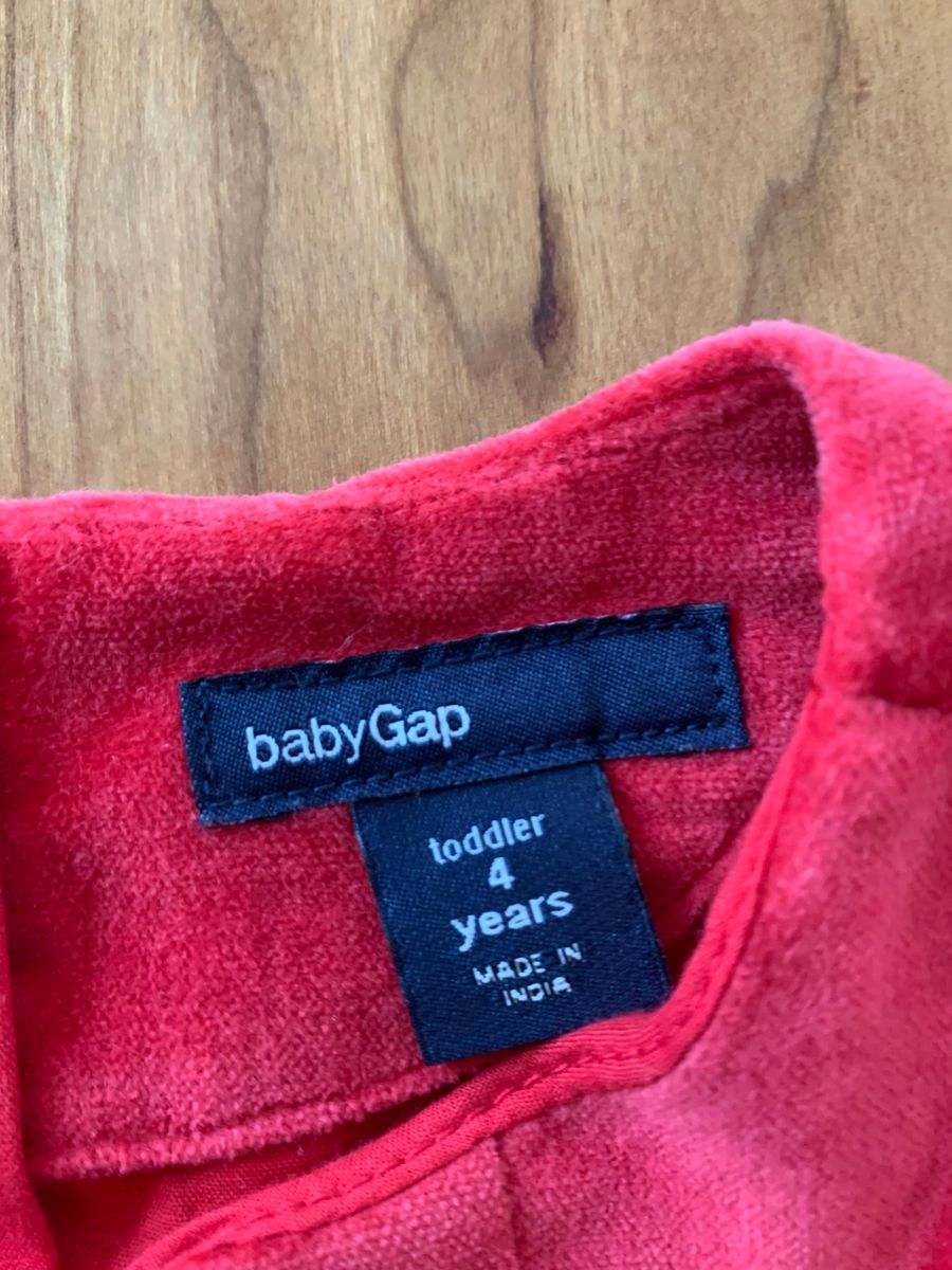 babygap ワンピース　赤　90くらい？　クリスマス　女の子　子供服 ノースリーブワンピース