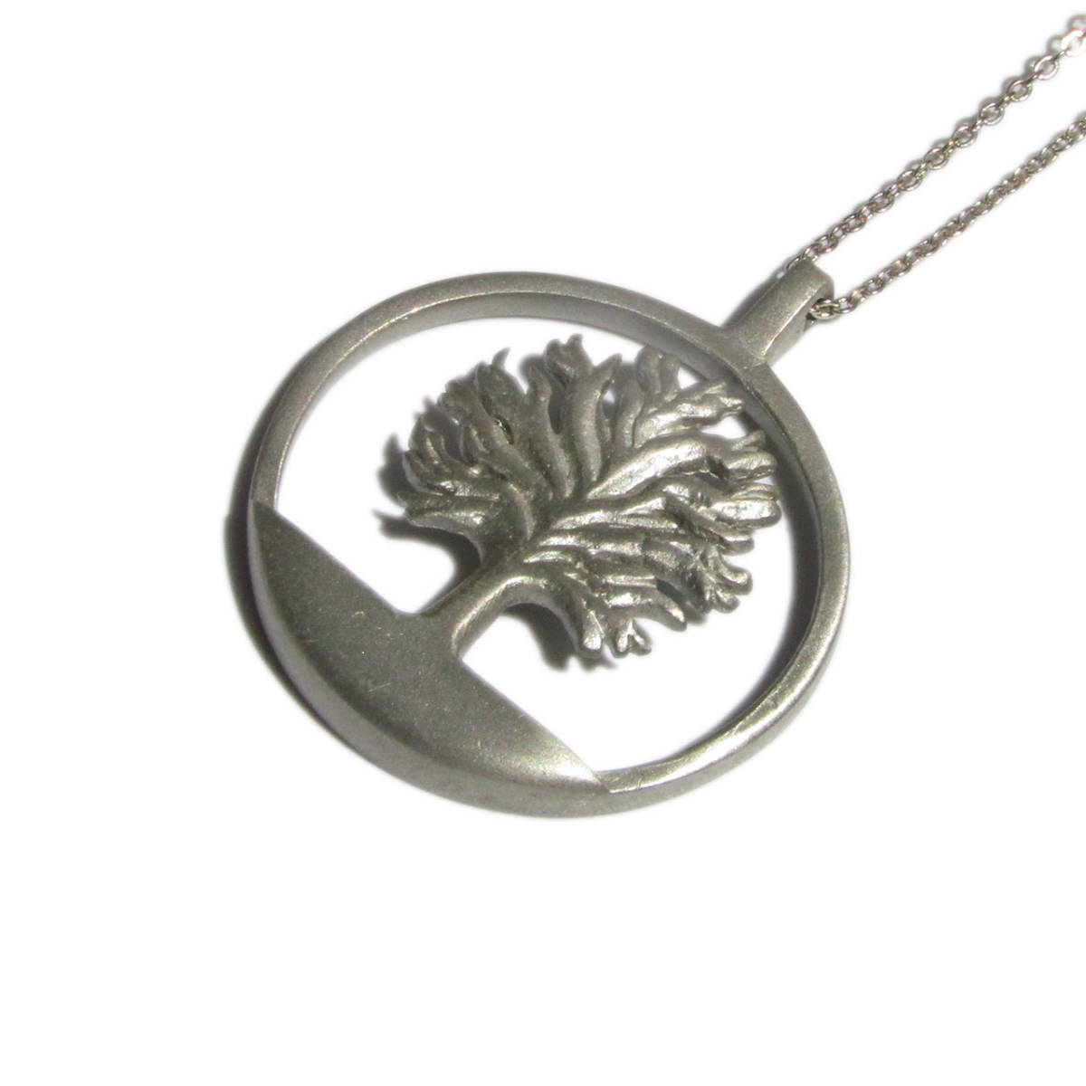 ★80s 「SELANGOR PEWTER」Vintage tree design necklace
