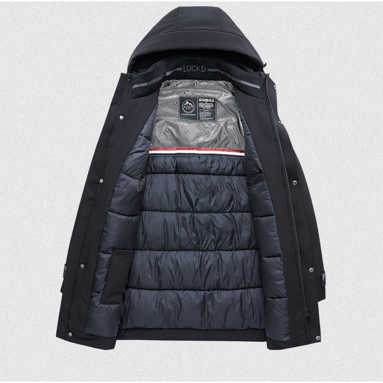 話題の人気 メンズ 中綿ジャケット ネイビー 3XL 撥水加工 ブルゾン