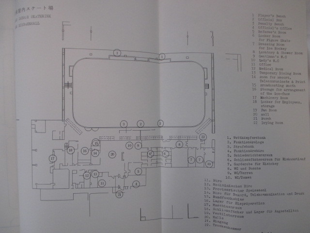 札幌オリンピック冬季大会◆スピードスケート＆フィギュアスケート実施要項―附．競技役員名簿◆昭４７堤義明会場地図古地図和本古書_画像10