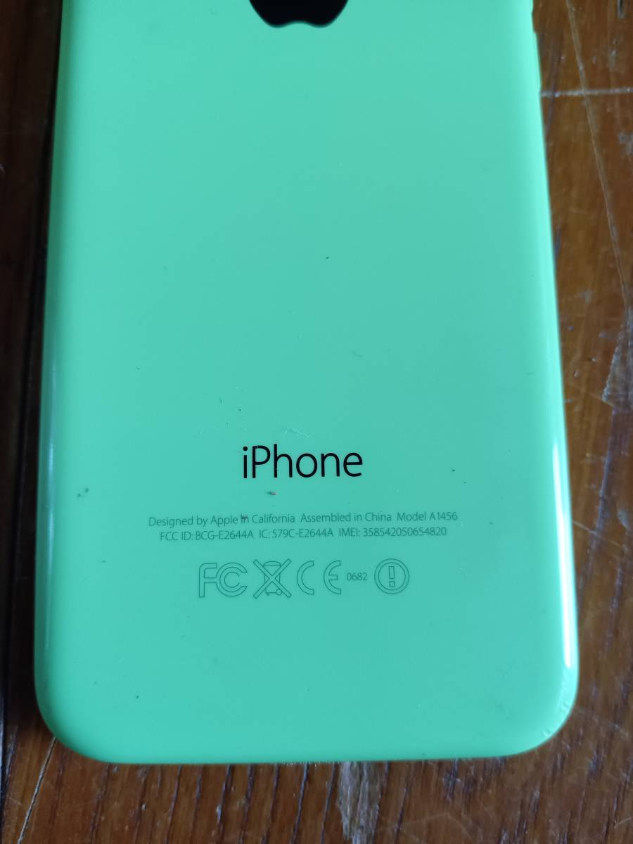 Apple アップル iPhone 5C アイフォン A1456 グリーン 16GB　*1023_画像3