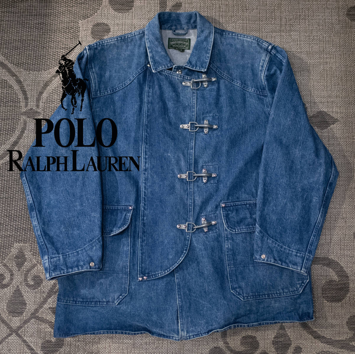 80s 〜 90s POLO COUNTRY USA製 デニム カバーオール - ジャケット