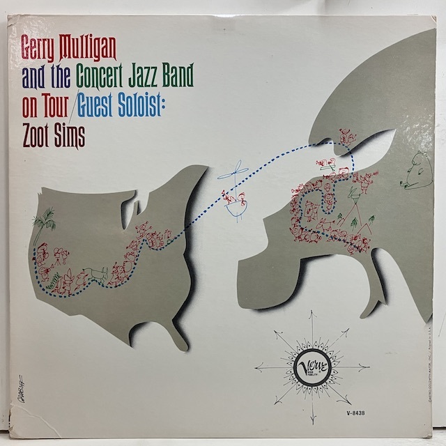 ●即決LP Gerry Mulligan Zoot Sims / and His Concert Jazz Band v8438 j38210 米盤、Mgm/ミゾナシMono ジェリー・マリガン _画像1