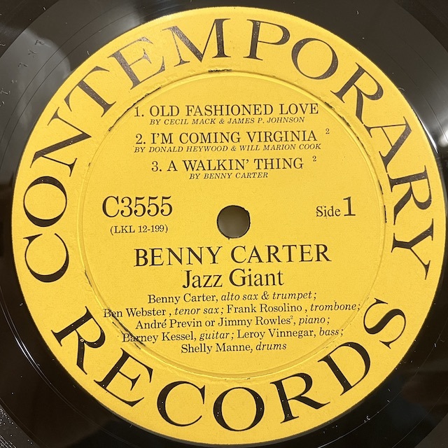●即決LP Benny Carter / Jazz Giant c3555 j38432 米オリジナル、Dg Mono BEN WEBSTER_画像3