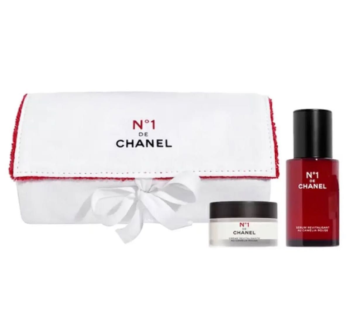 CHANEL シャネル　N°1 ドゥ シャネル スキンケア デュオ　セラム　クリーム　オリジナルポーチ