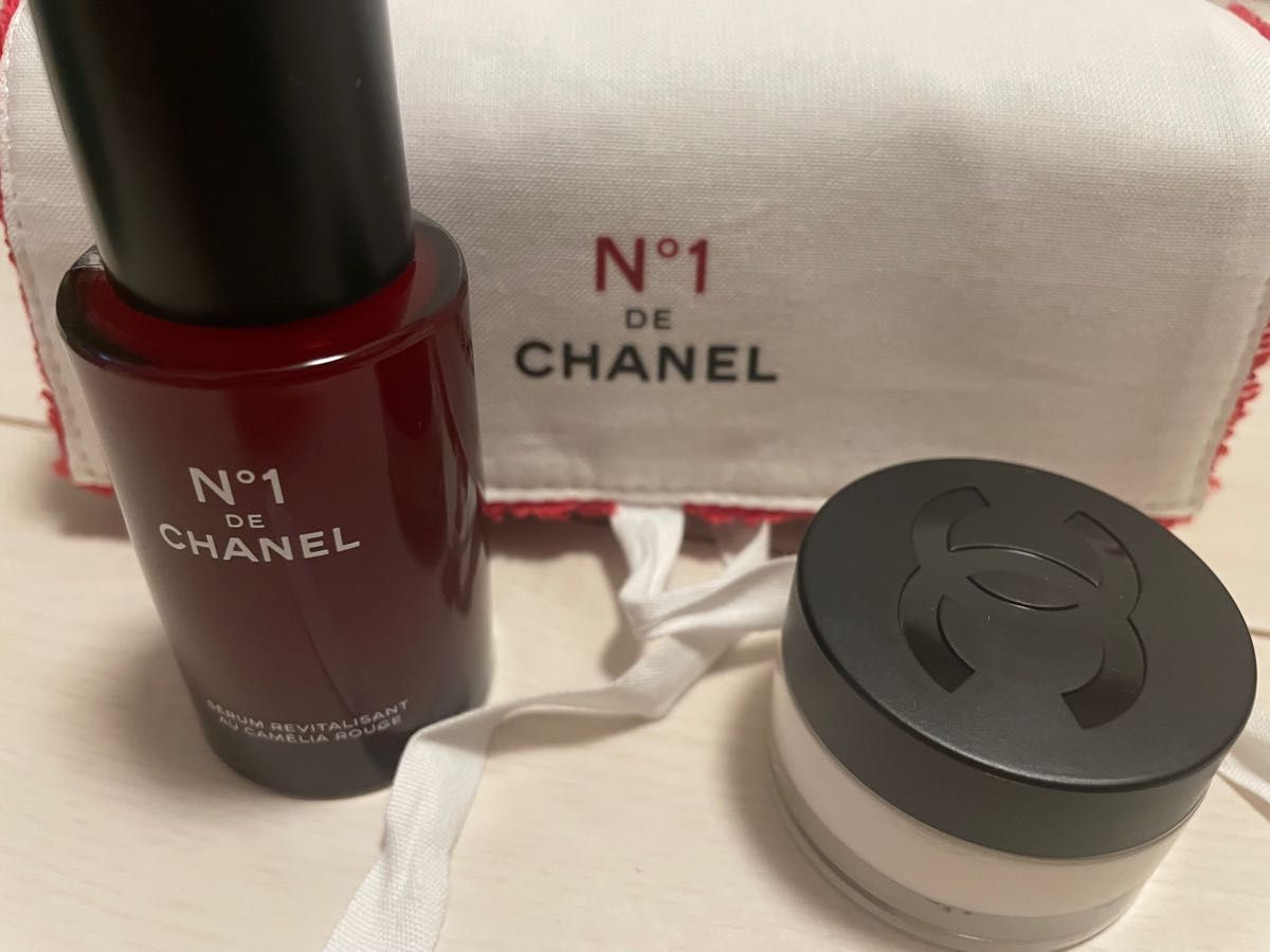 CHANEL シャネル　N°1 ドゥ シャネル スキンケア デュオ　セラム　クリーム　オリジナルポーチ