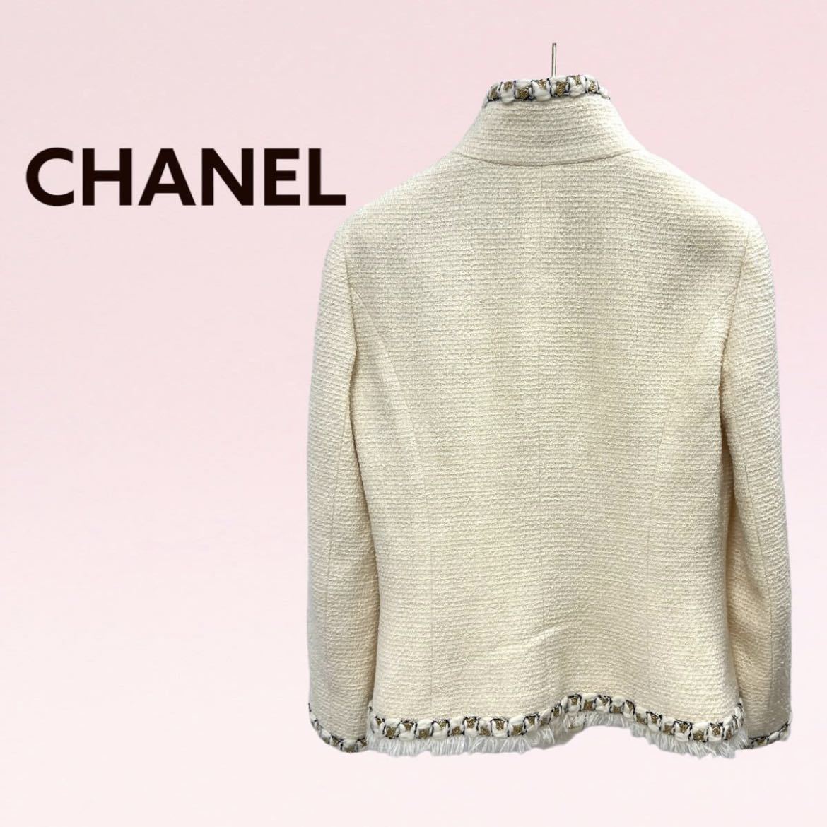 高級 CHANEL シャネル P41436V28444 グリポア ココボタン ウール 高級 CHANEL シャネル P41436V28444 グリポア ココボタン ウール