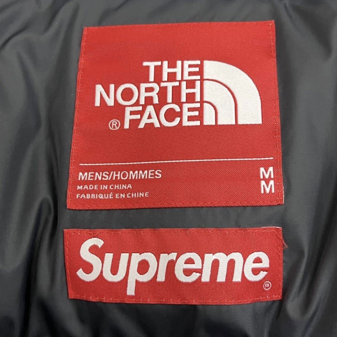 Supreme 21AW TNF Bleached Denim Print Nuptse Jacket Supreme 21AW TNF Bleached Denim Print Nuptse Jacket