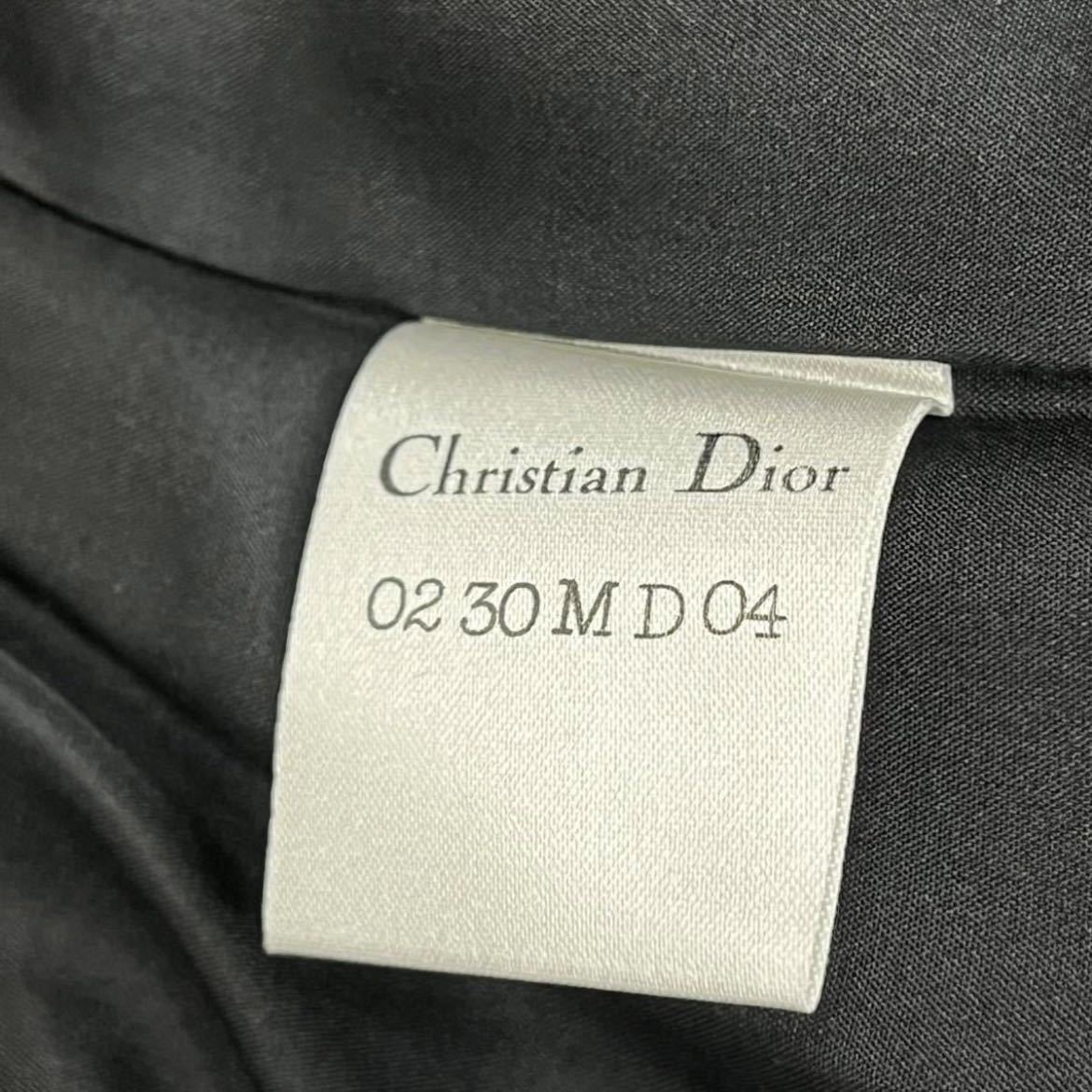 Christian Dior クリスチャン ディオール ウール カシミヤ混 襟袖ミンクファー 切替 ロングコート レディース