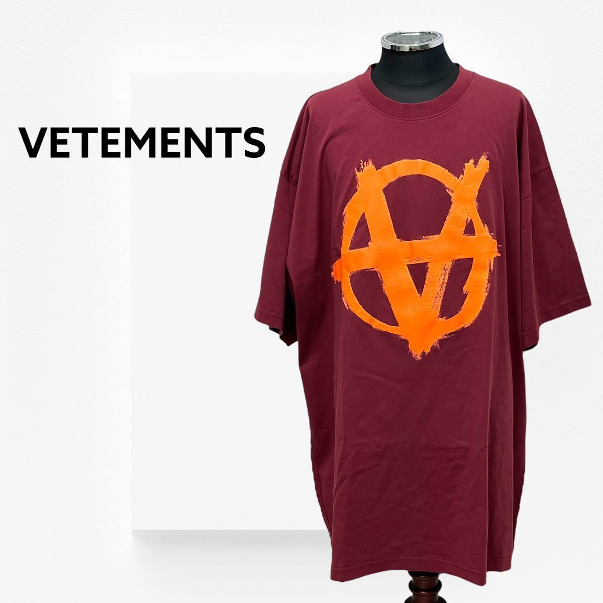 VETEMENTS ヴェトモン AW ダブルアナーキー ロゴプリント 半袖 T