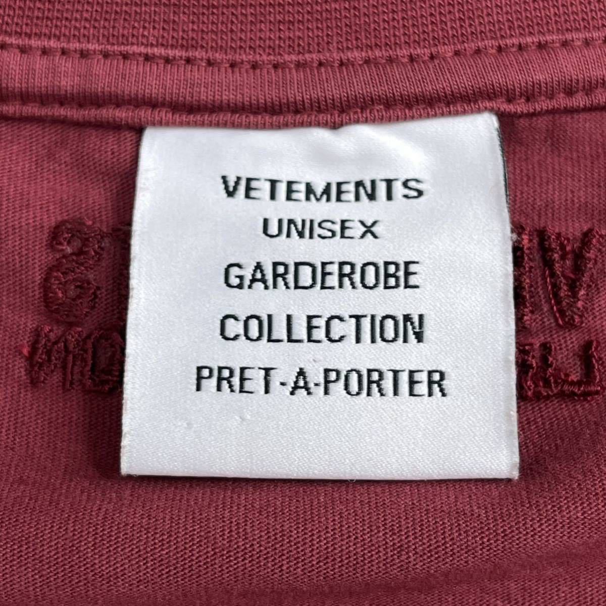 VETEMENTS ヴェトモン 21AW ダブルアナーキー ロゴプリント 半袖 T