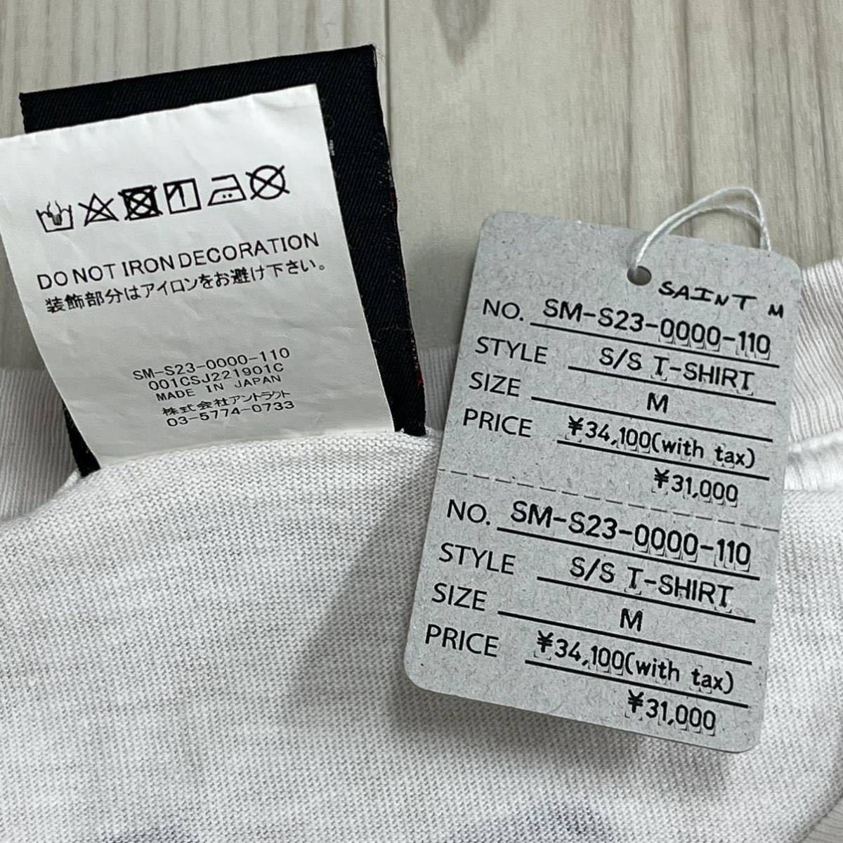 激安人気新品 SAINT タグ付き MICHAEL SM-S23-0000-110 メンズ Tシャツ