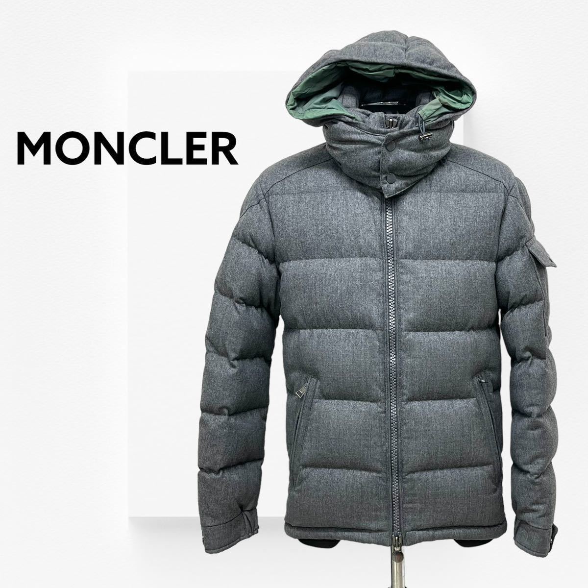 国内正規品 MONCLER モンクレール モンジュネーブル ウール 袖ワッペン