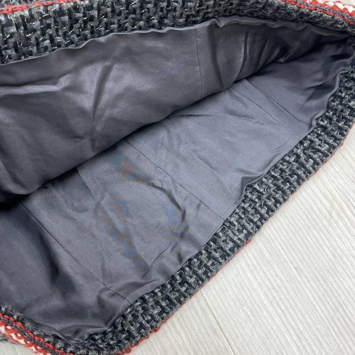 新品未使用 タグ付き CHANEL シャネル 18A P59023 ファンタジーツイード ニット スカート