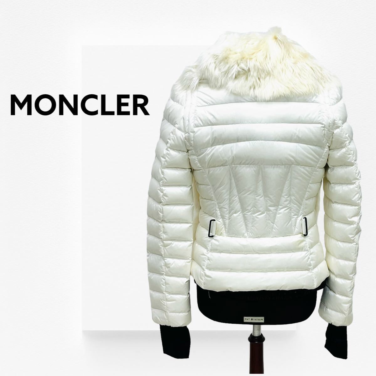 国内正規品 MONCLER モンクレール グルノーブル BIONNASSAY アルパカファー切替 ナイロン ダウンジャケット レディース 46384-15-53071_画像2