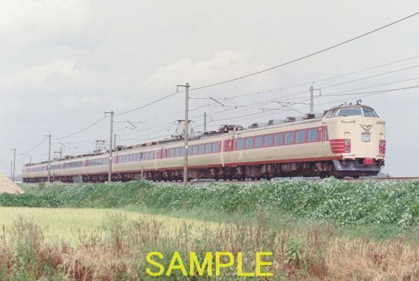 ☆90～00年代鉄道9jpgCD[485系金沢車特急加越(北陸本線坂田～田村)]☆_DP8611