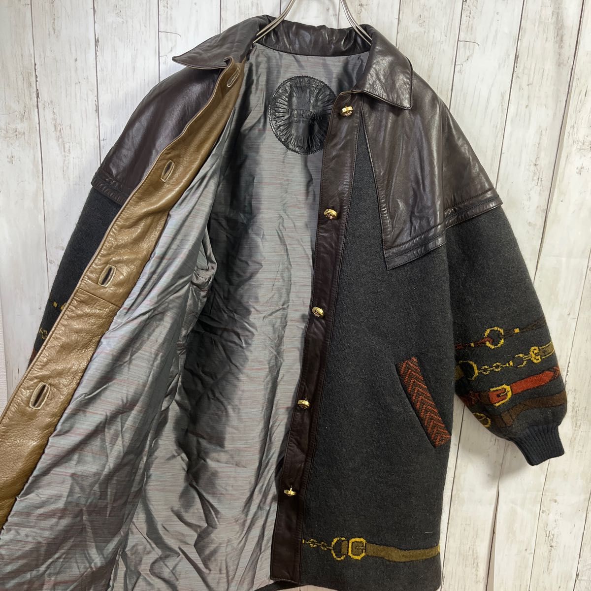 TORRAS スペイン製 ジャケット 柄 フェイクレザー メンズ 大きめ TORRAS スペイン製 ジャケット 柄 フェイクレザー メンズ 大きめ